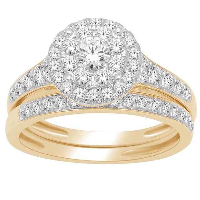 14K Yellow 1.00Ct D-Ladies Rings