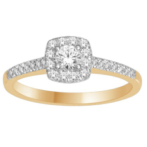 14K Yellow 0.40Ct D-Ladies Rings