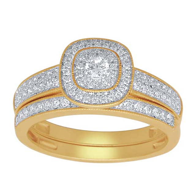 10K Yellow 0.50Ct D-Ladies Rings
