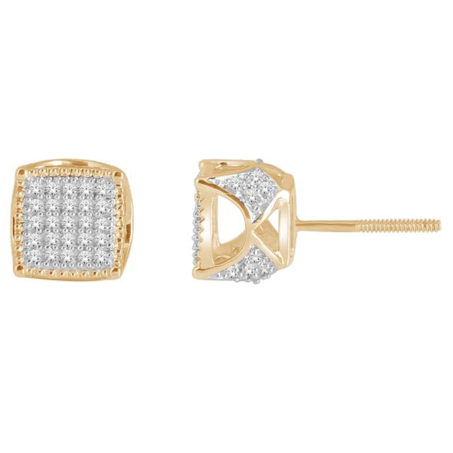 10K Yellow 0.15- 0.20Ct D-Earring