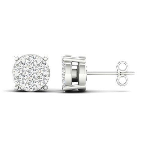 10K Yellow 0.05Ct D-Earrings