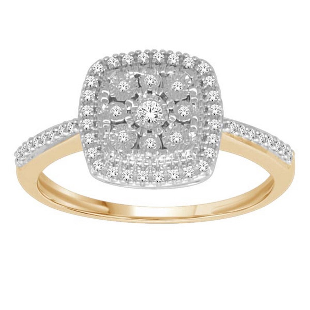 10K Yellow 0.20Ct D-Ladies Rings