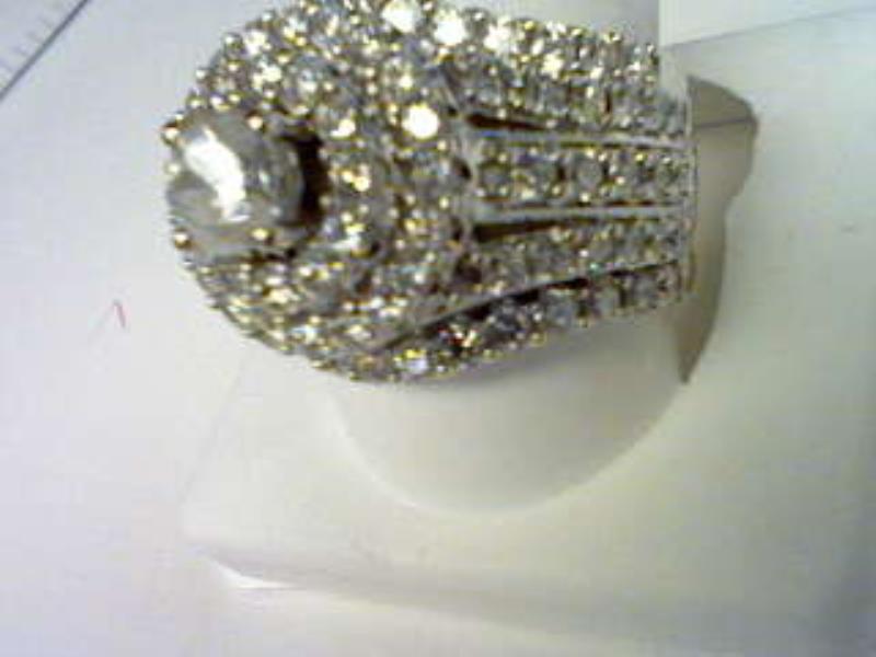 14K White 3.00Ct D-Ladies Rings
