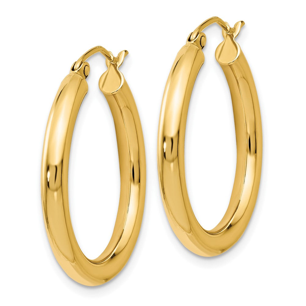 14K Polished Hoop Earrings