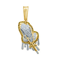 10K Yellow 0.61- 0.65Ct D-Praying Hand