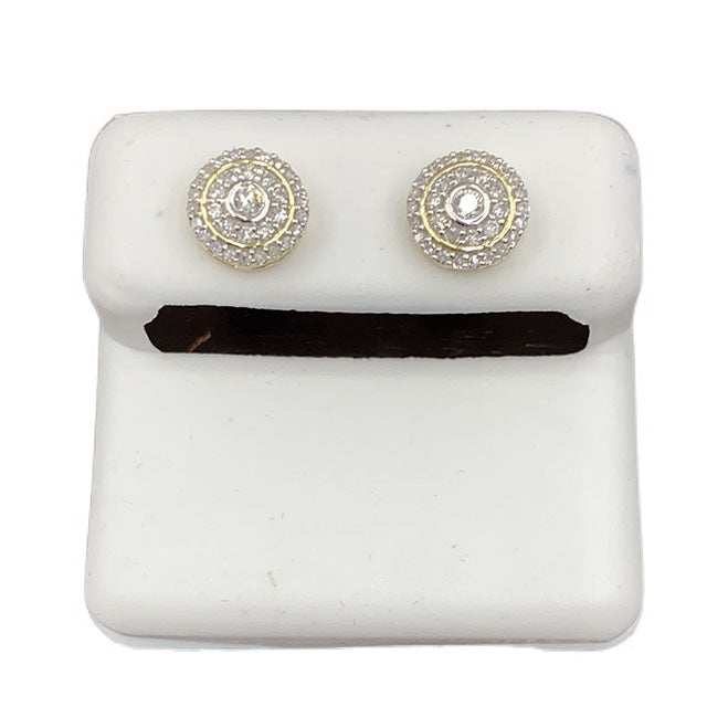 10K Yellow 0.35-0.36Ct D-Earrings