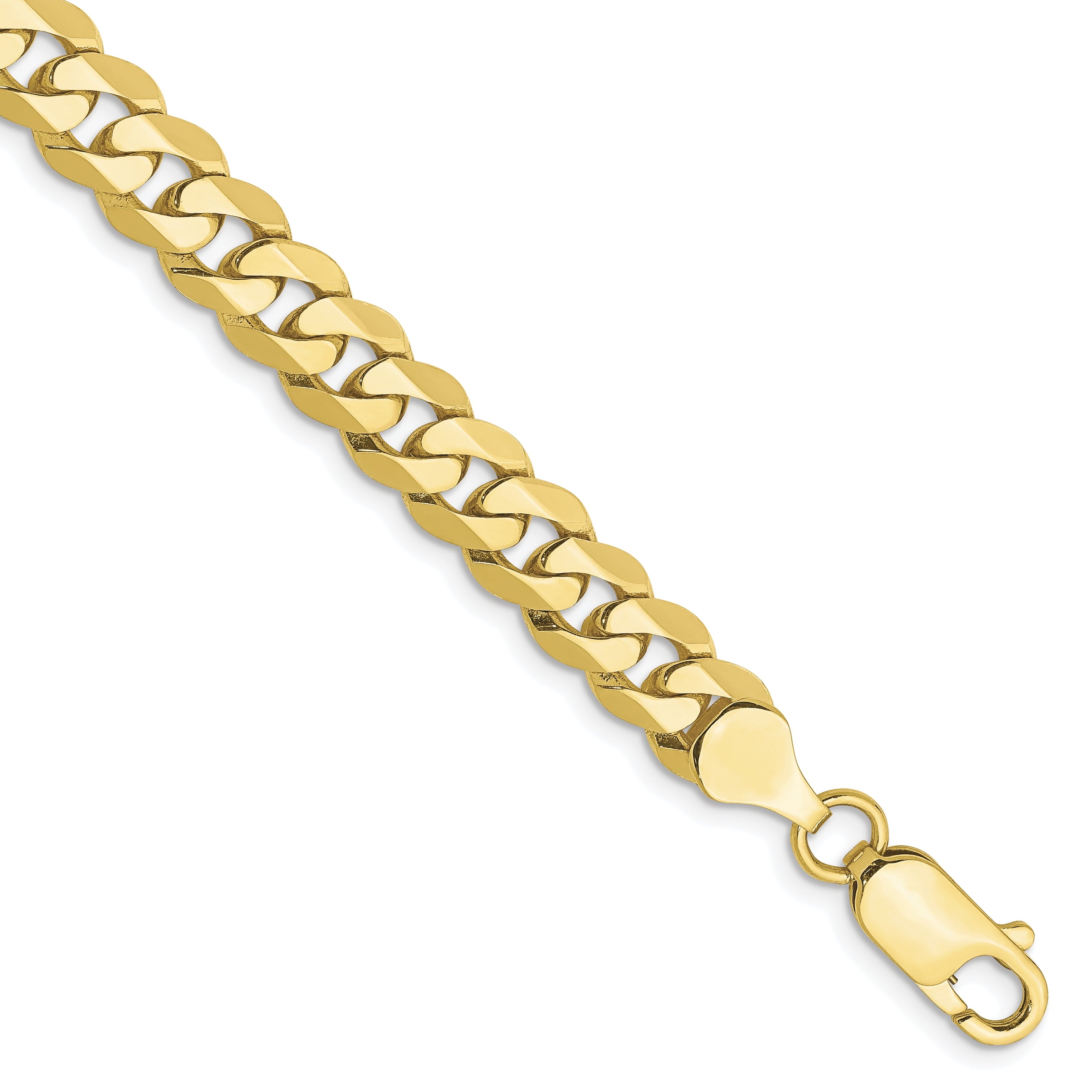 10K 6.75Mm Flat Beveled Curb Chain