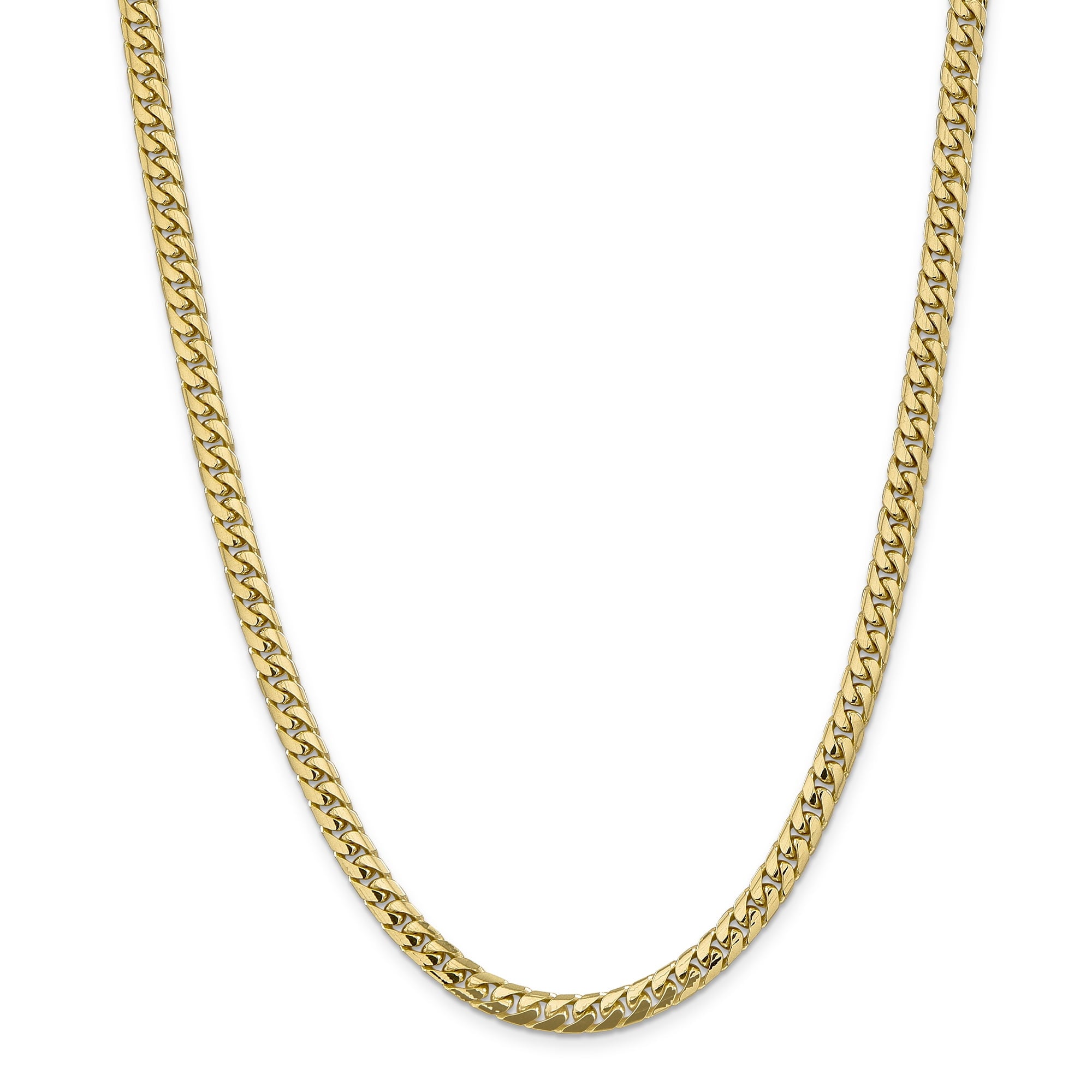 14K 26 Inch 5.5Mm Solid Miami Cuban Link With Lobster Clasp Chain