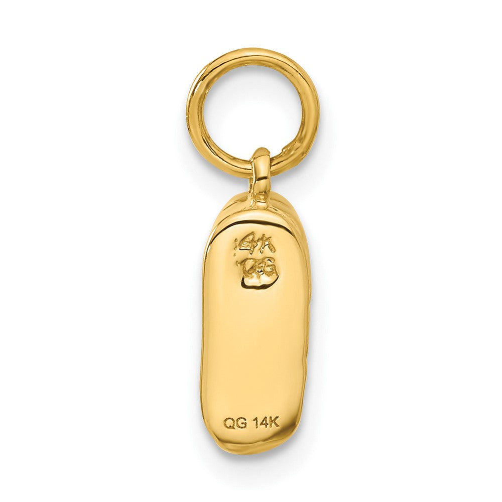 14k 3D Single Baby Shoe Charm