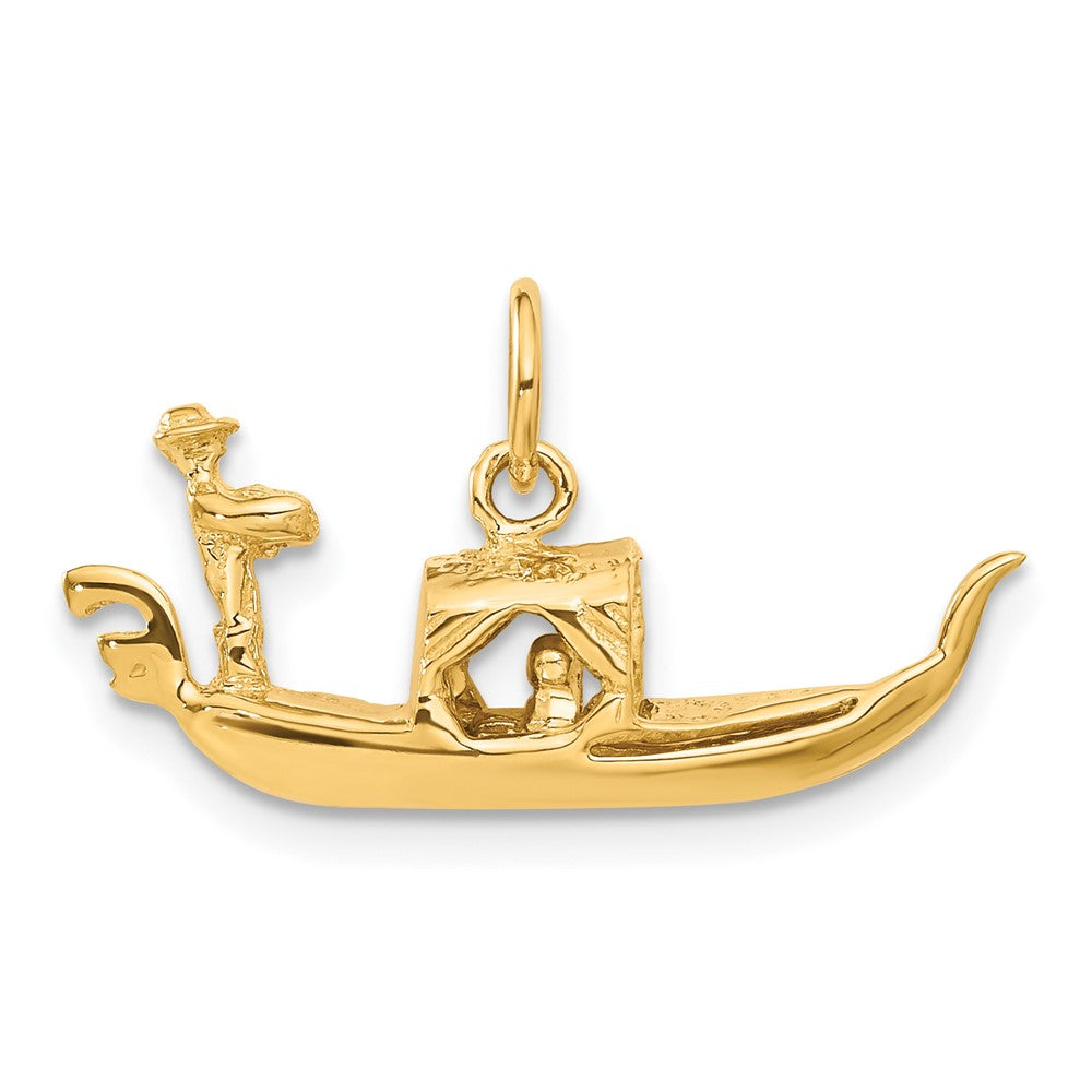 14K 3D Gondola Charm