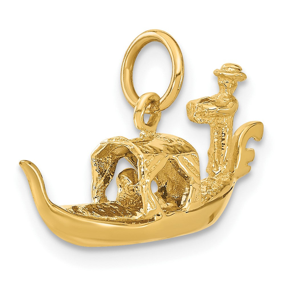 14K 3D Gondola Charm