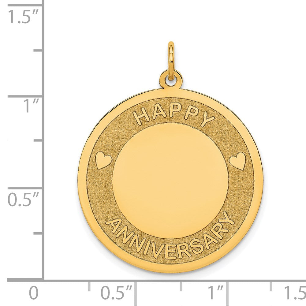 14k HAPPY ANNIVERSARY Charm