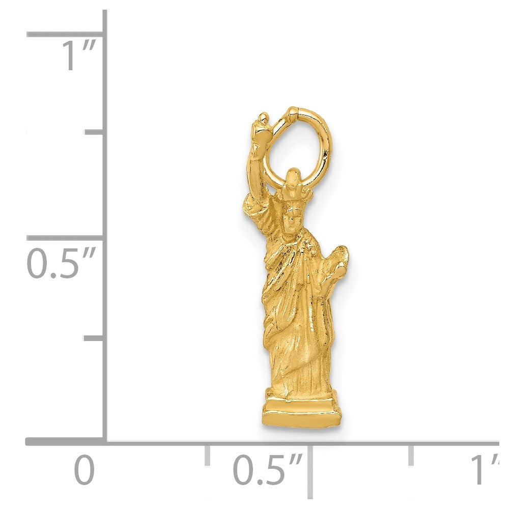 14k 3D Statue Of Liberty Charm