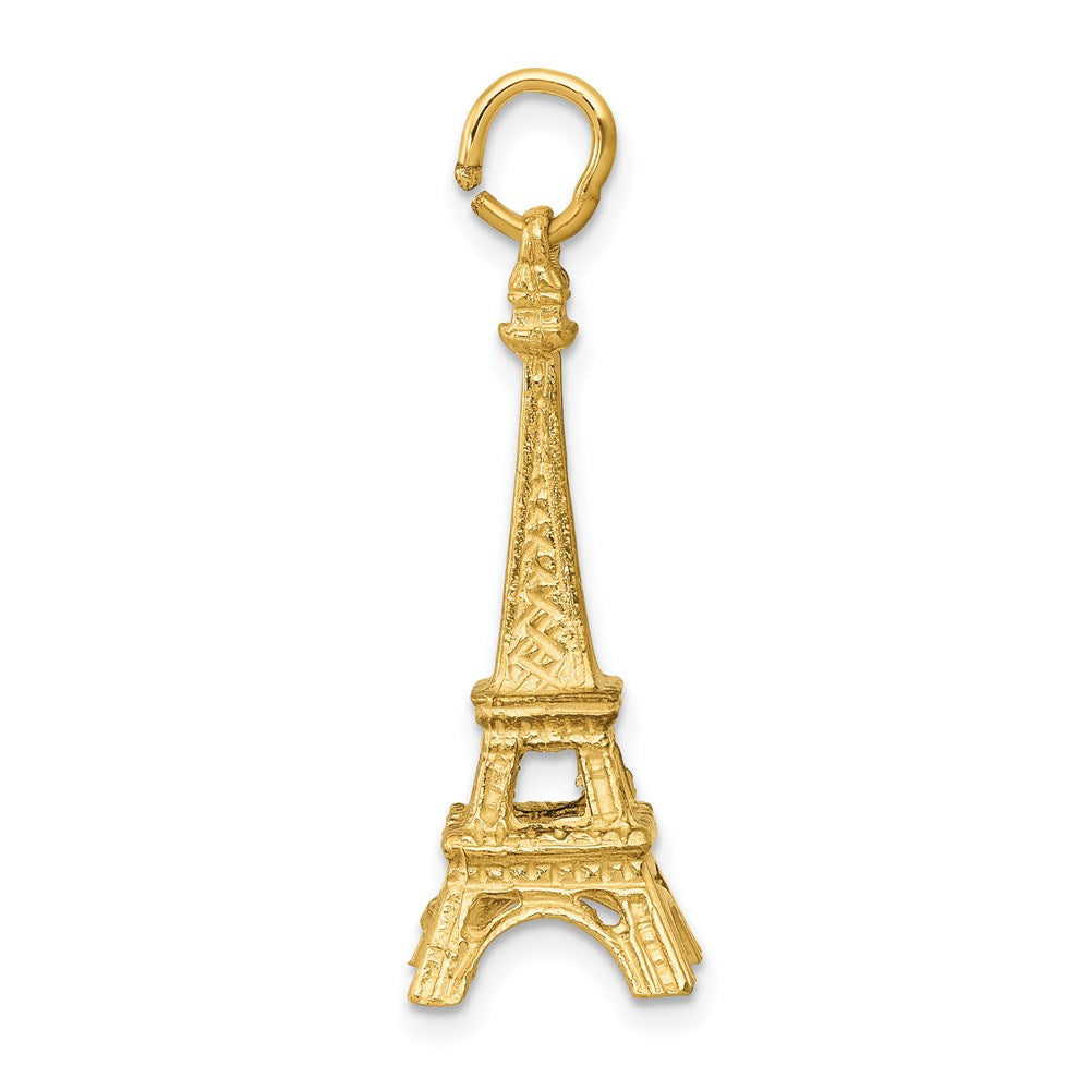 14KY 3D Eiffel Tower Charm