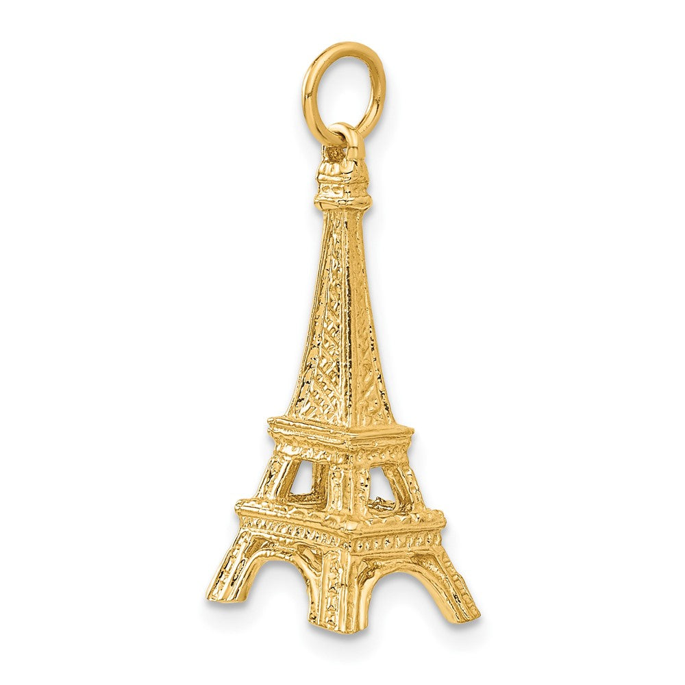 14KY 3D Eiffel Tower Charm