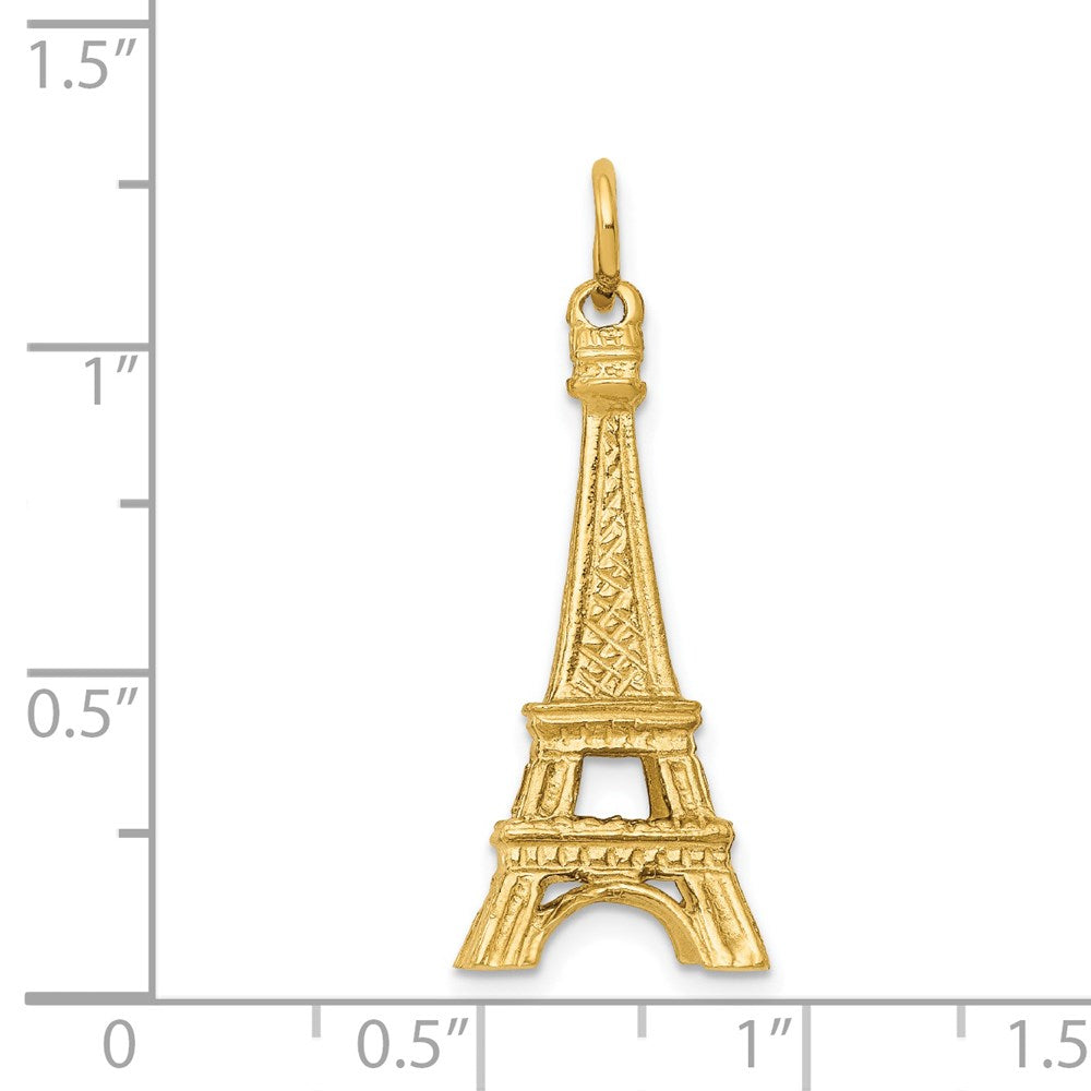 14KY 3D Eiffel Tower Charm