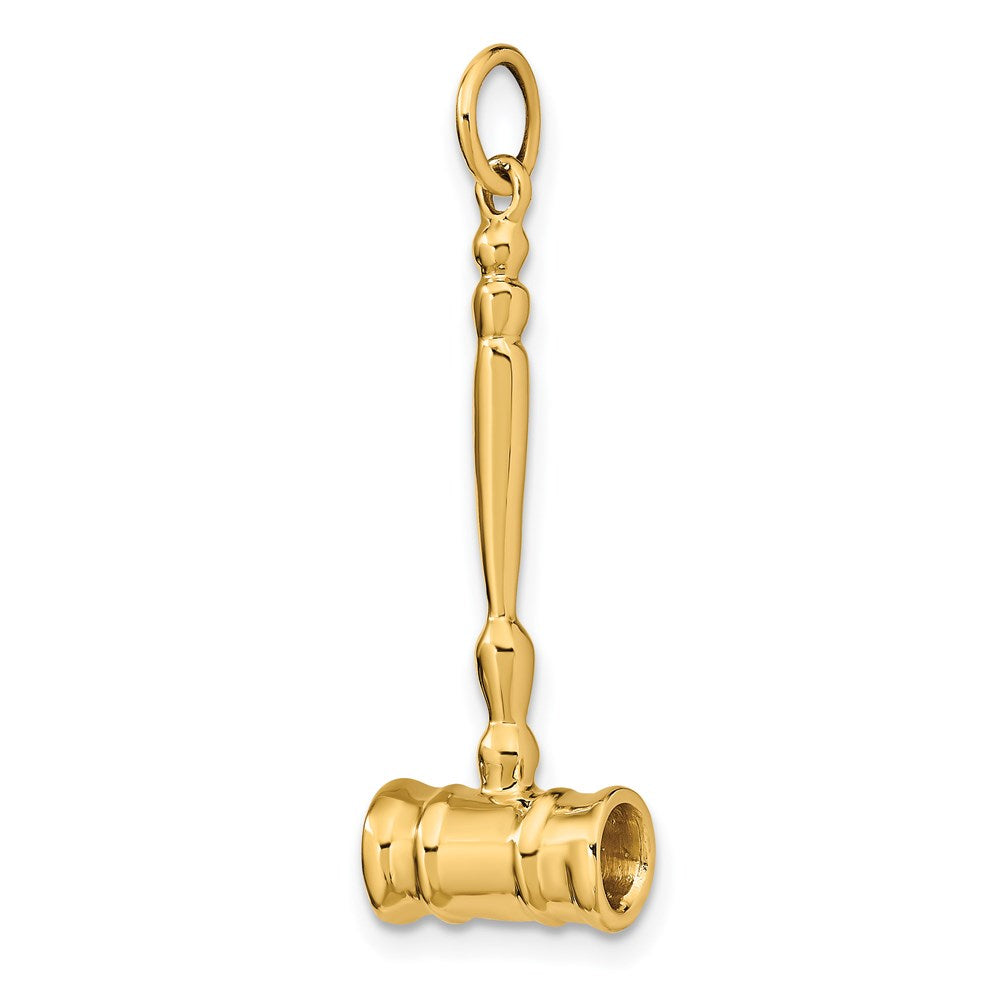 14k 3-D Gavel Charm