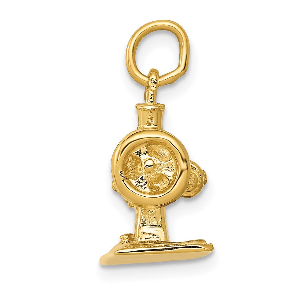 14K 3D Antique Sewing Machine Charm