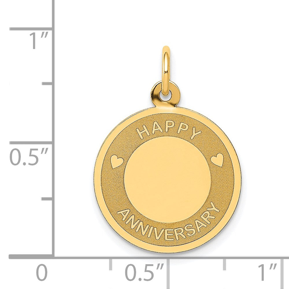 14K HAPPY ANNIVERSARY Charm