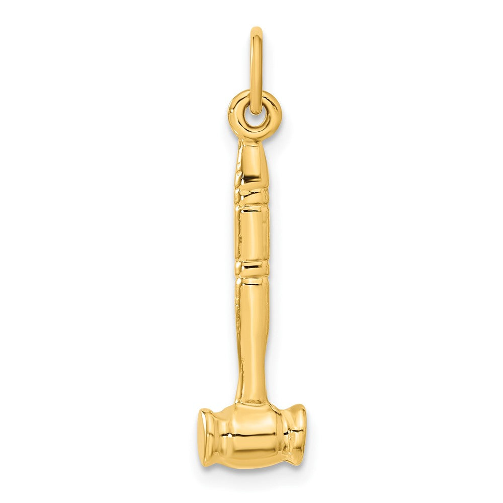 14k 3-D Gavel Charm