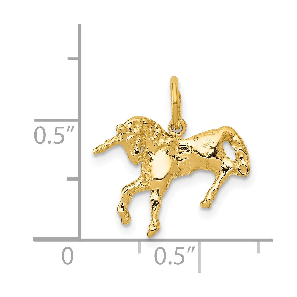 14k Unicorn Charm