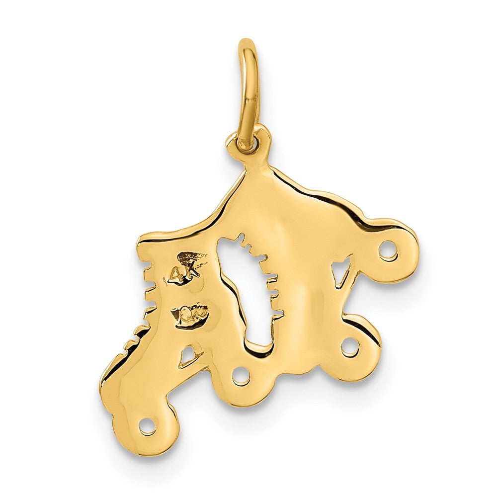 14k Roller Skates Charm