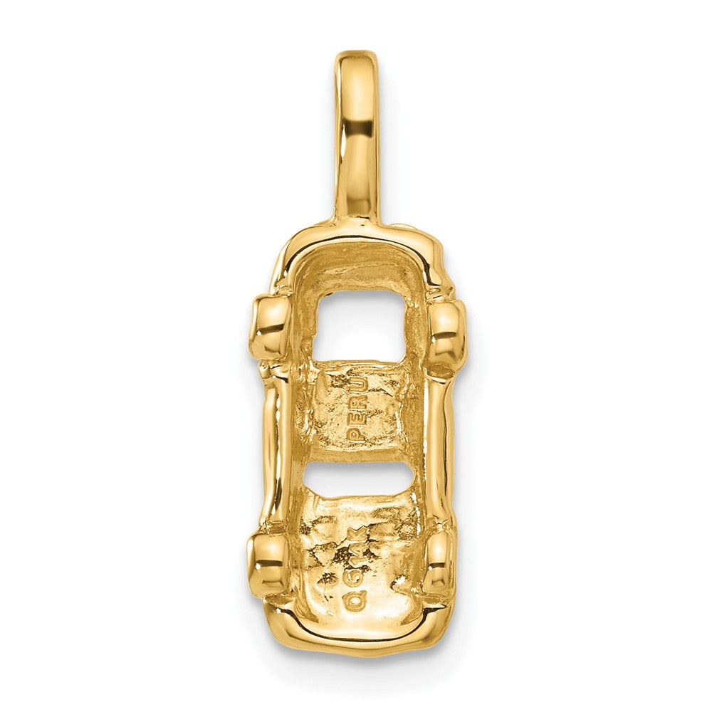 14k 3D Sports Car Charm