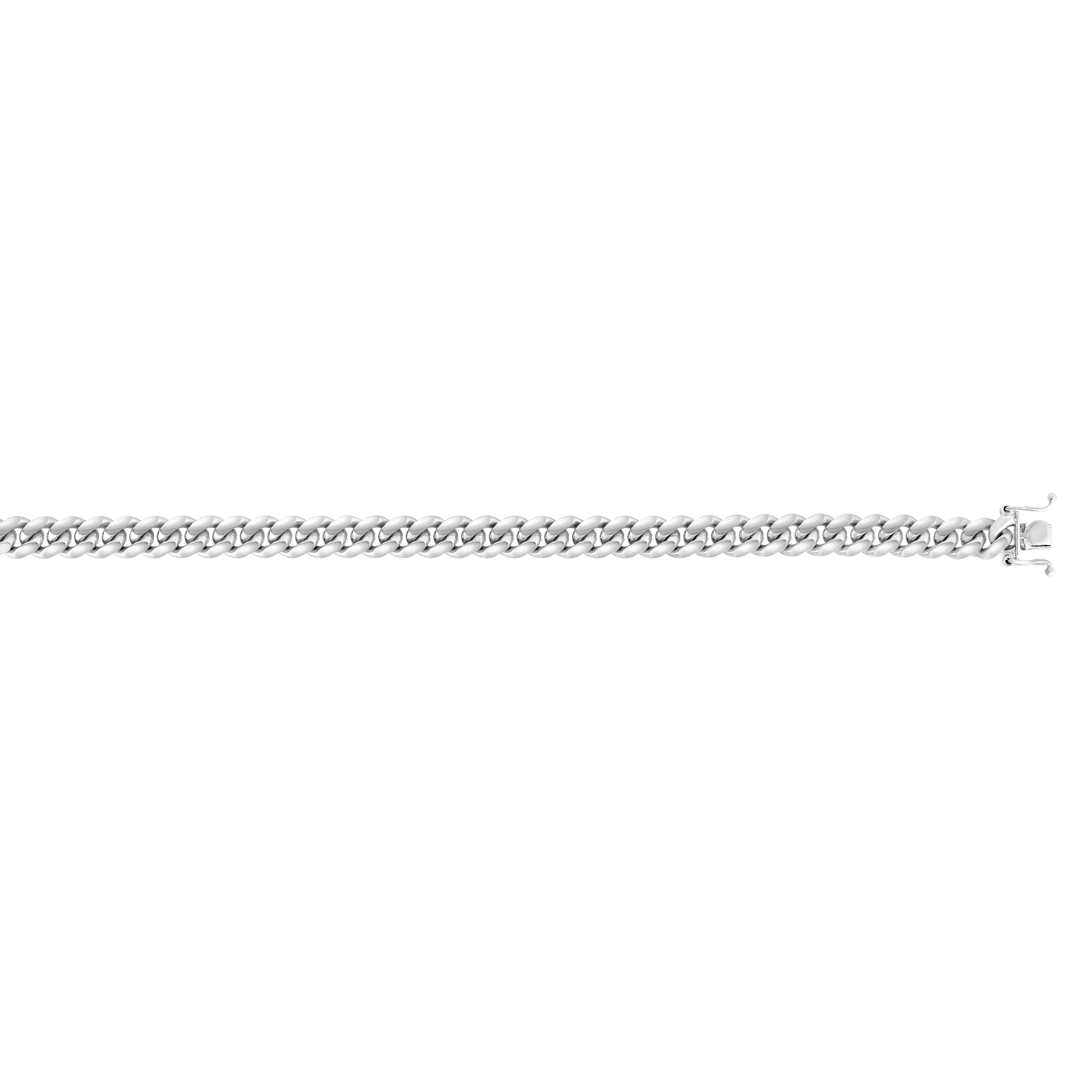 Sterling Silver 7mm Miami Cuban 26" Chain with Box Lock