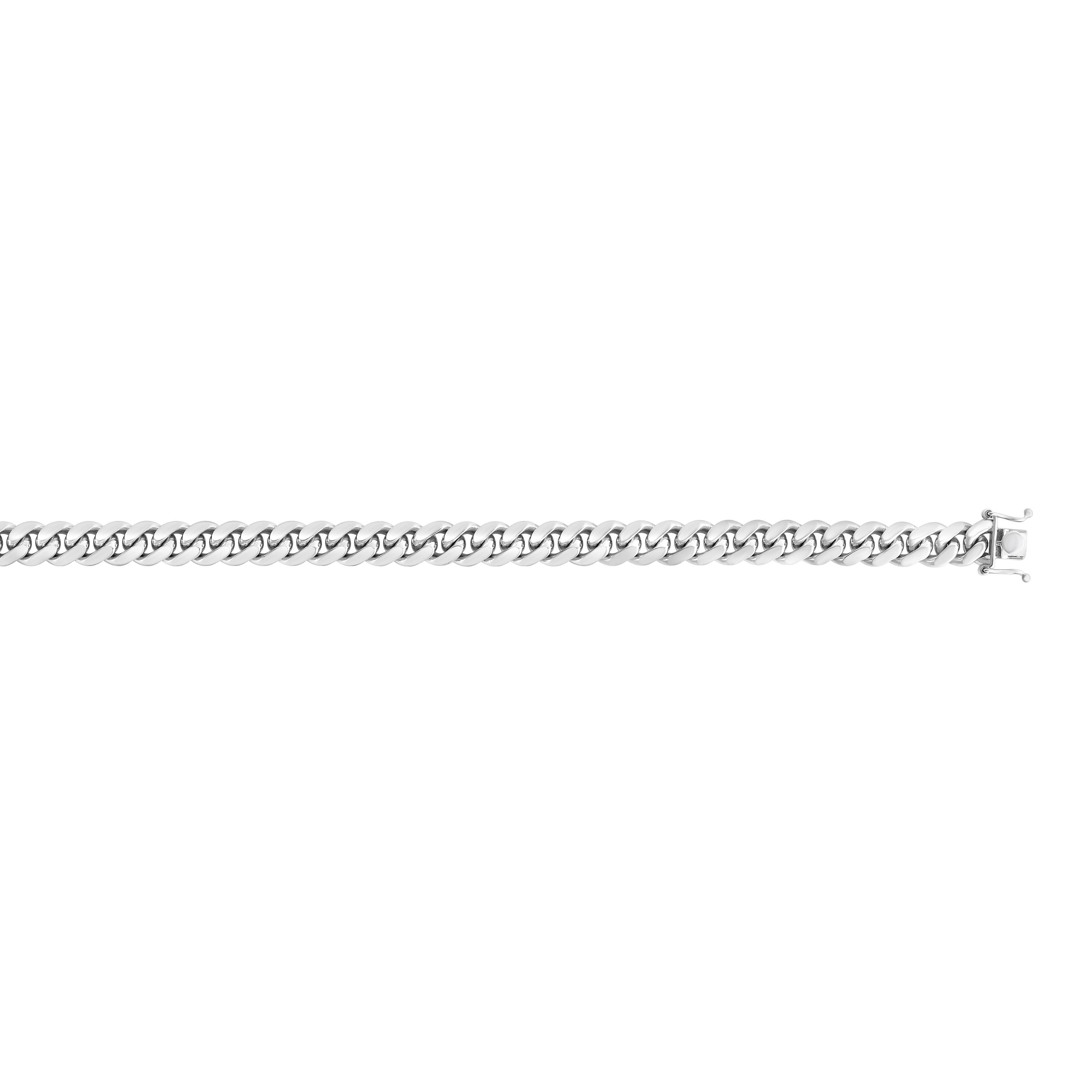 Sterling Silver 8.4mm Miami Cuban 26" Chain with Box Lock