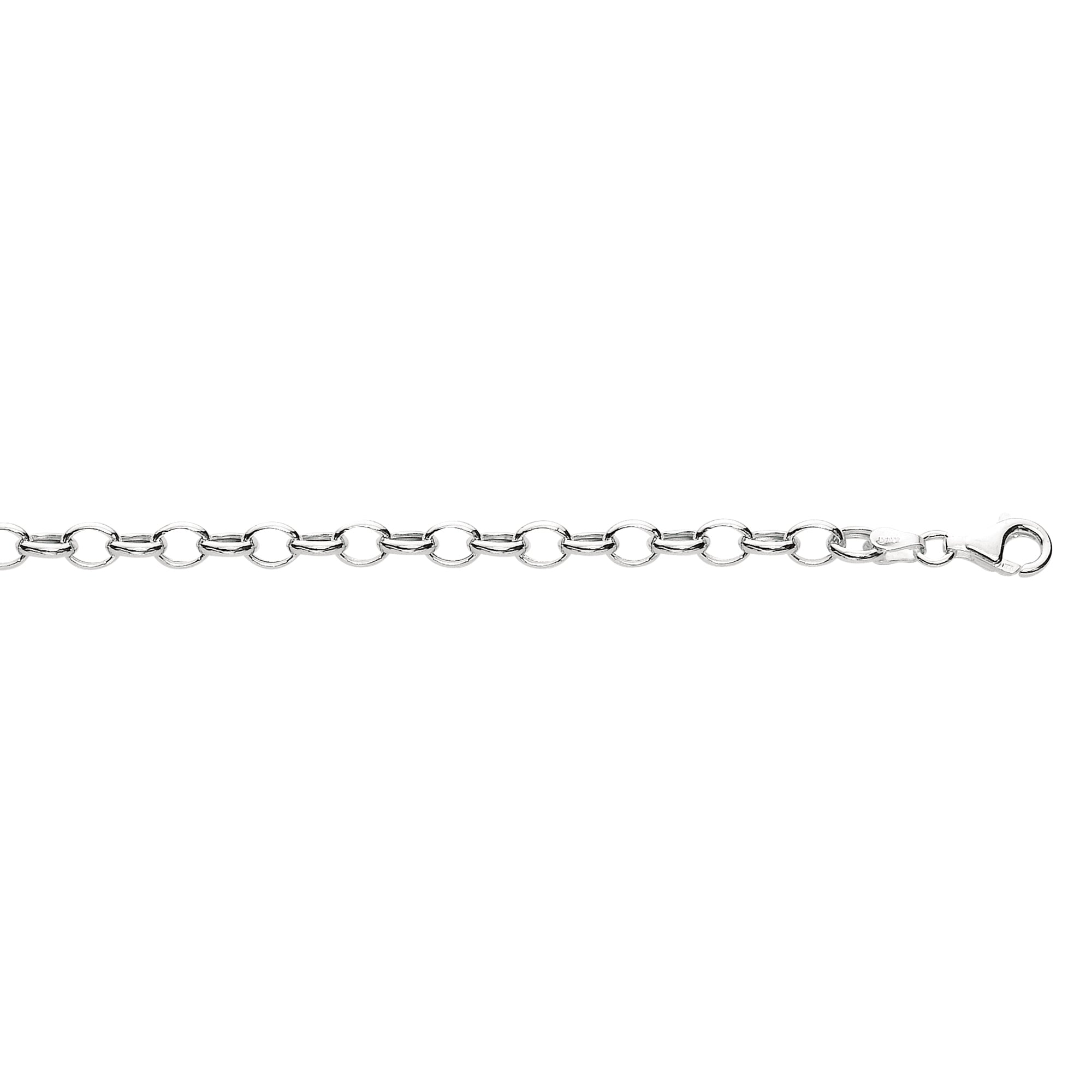 Sterling Silver 7.25" Small Round Link Bracelet