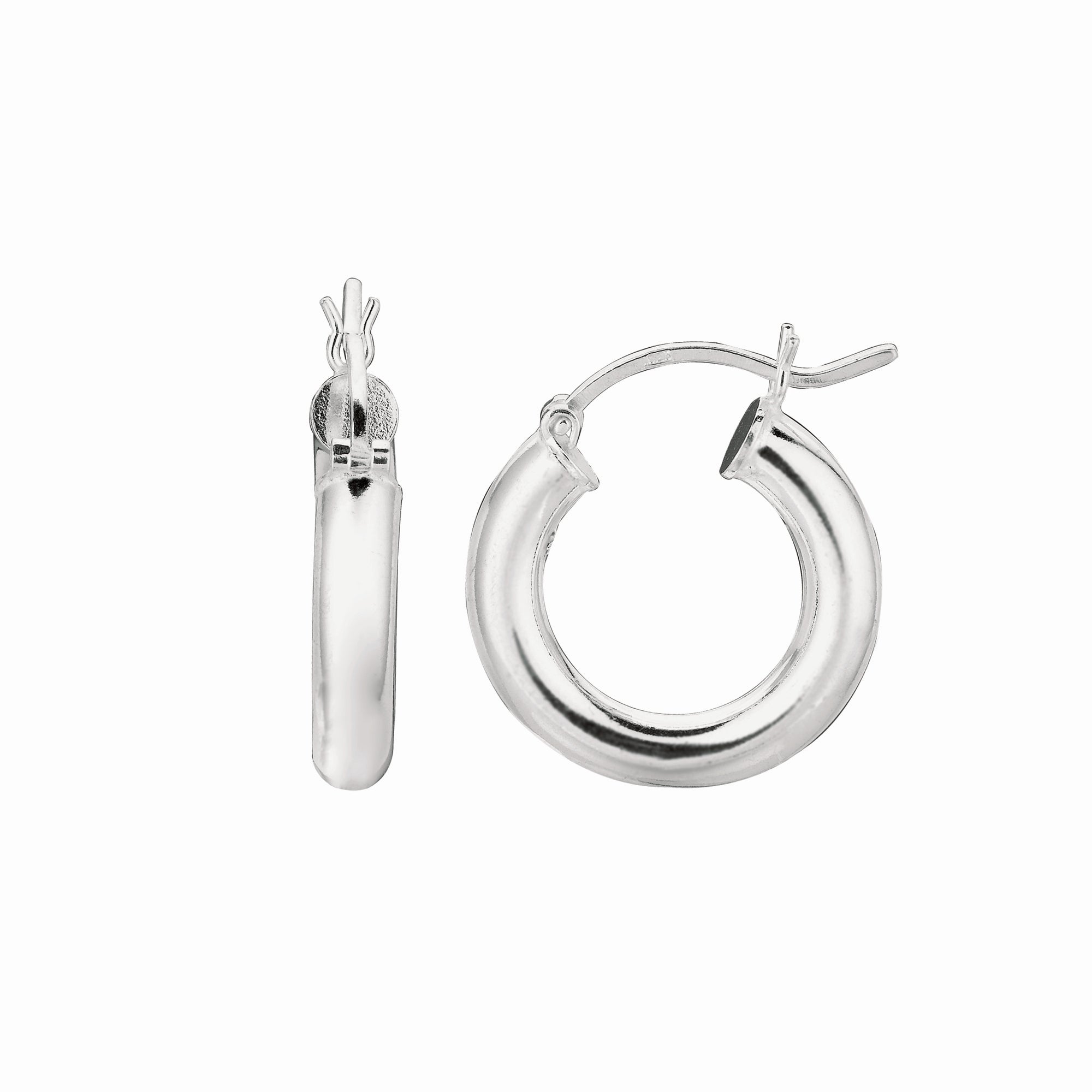 Sterling Silver 4x20mm Hoop Earring
