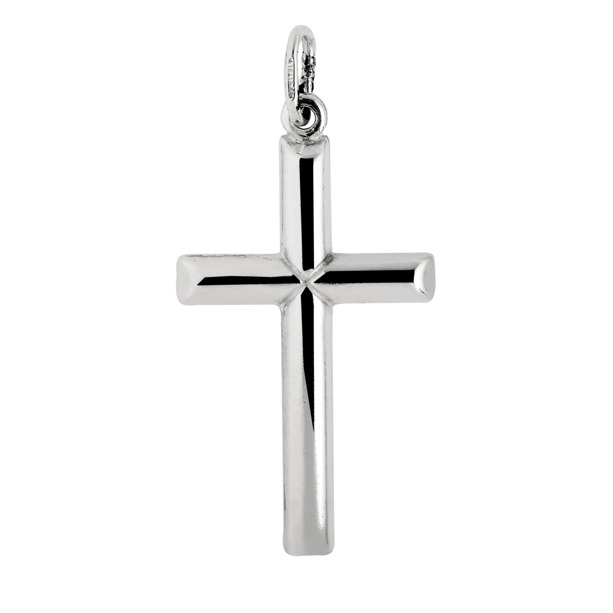 Sterling Silver Polished Cross Pendant