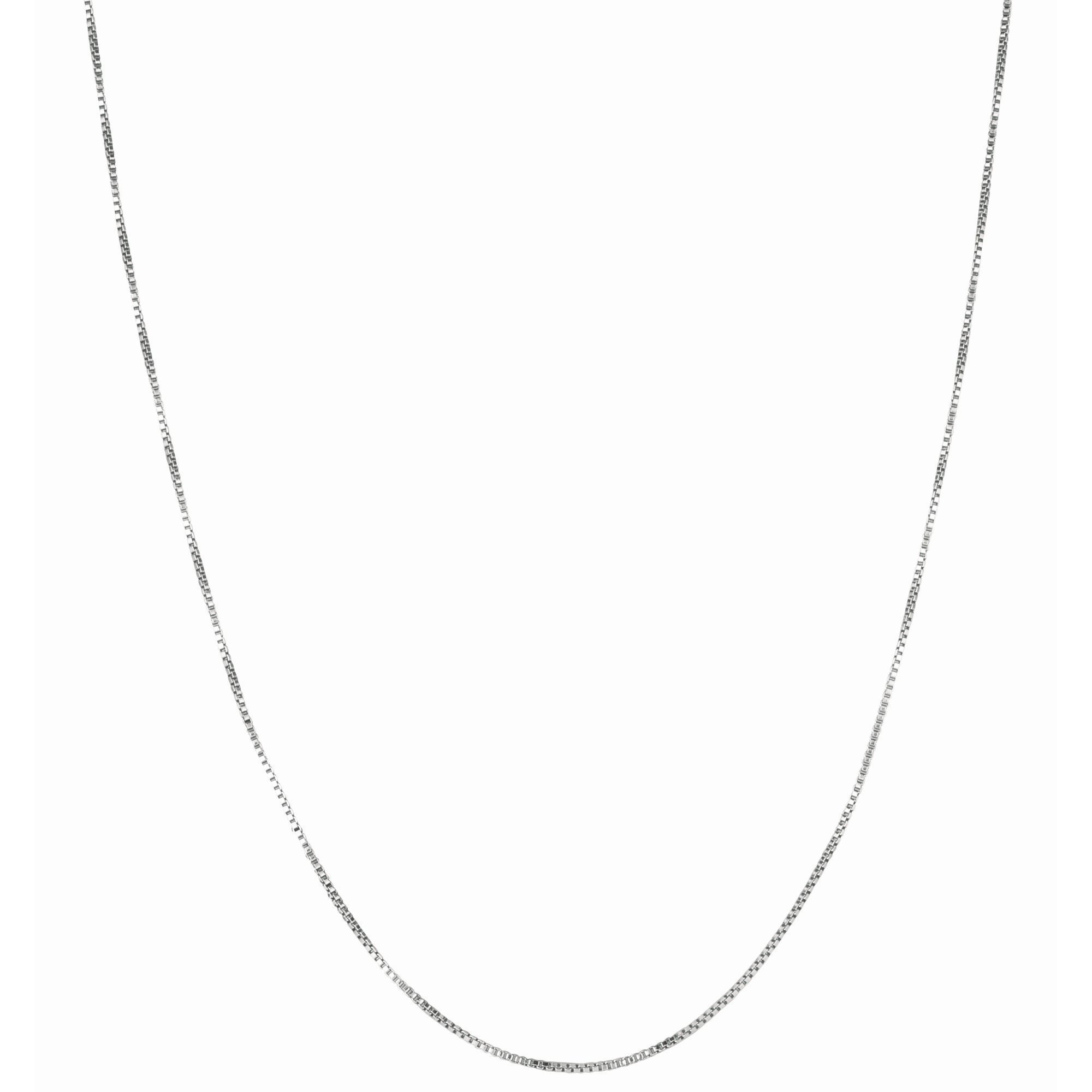Sterling Silver 1.1mm Classic Box 24" Chain with Lobster Clasp