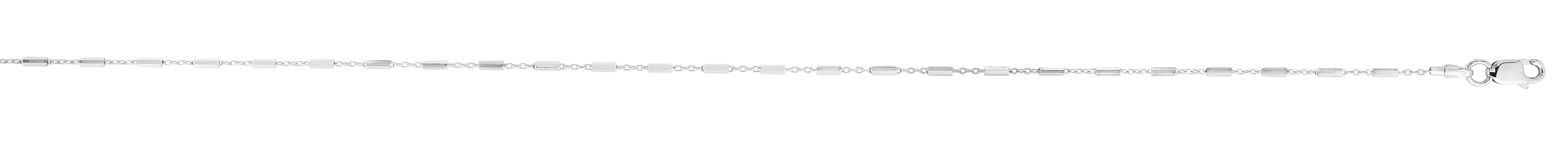 Sterling Silver 1.37mm Saturn Chain Anklet with Lobster Clasp