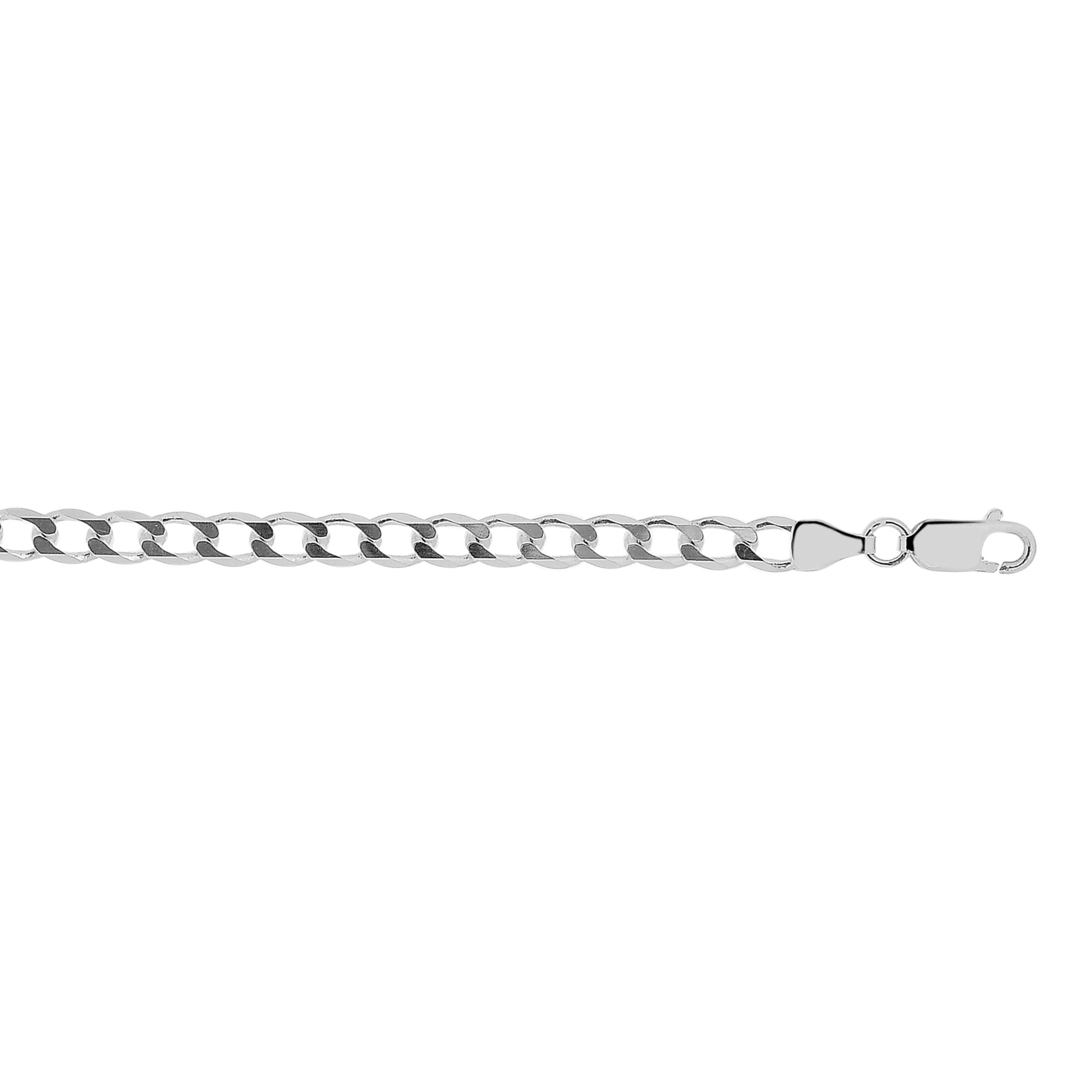Sterling Silver 4.7mm Comfort Curb 30" Chain with Lobster Clasp