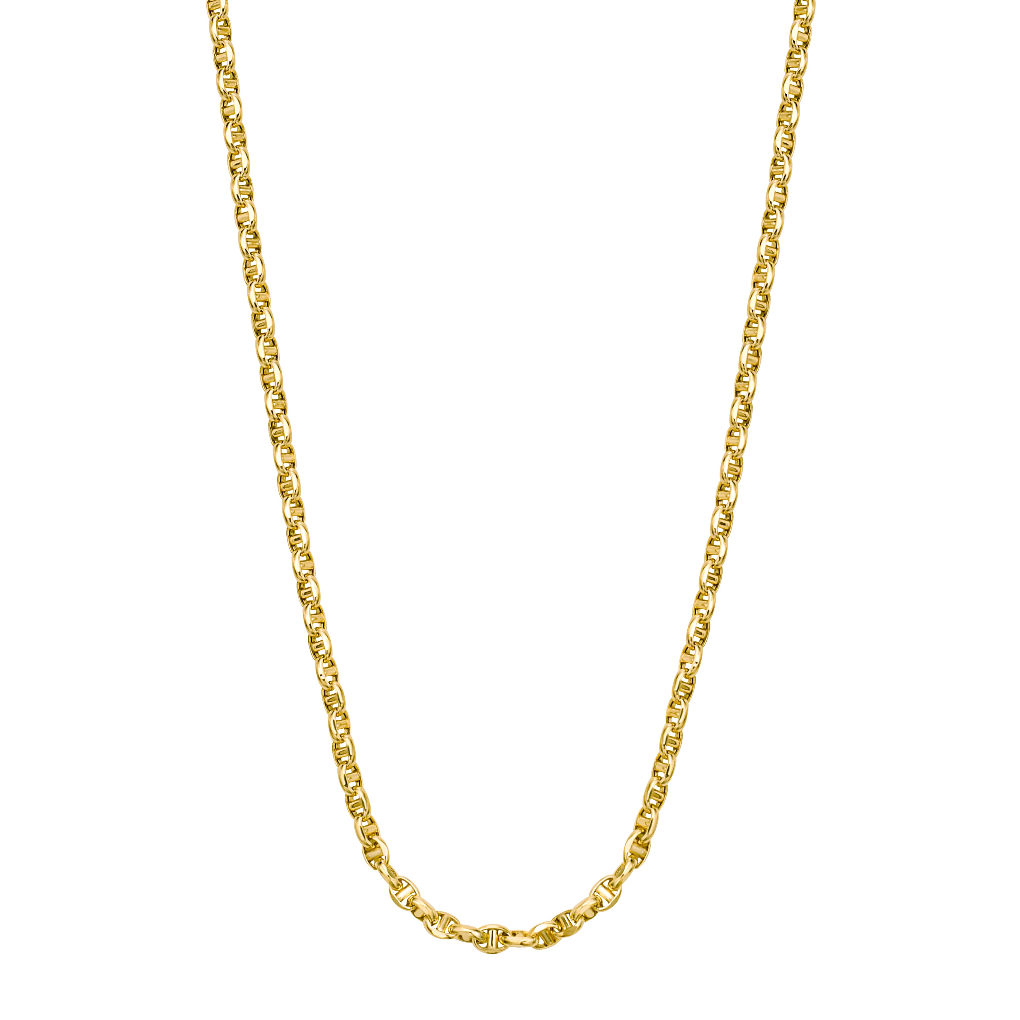 14K Gold 3mm Lite Anchor Chain