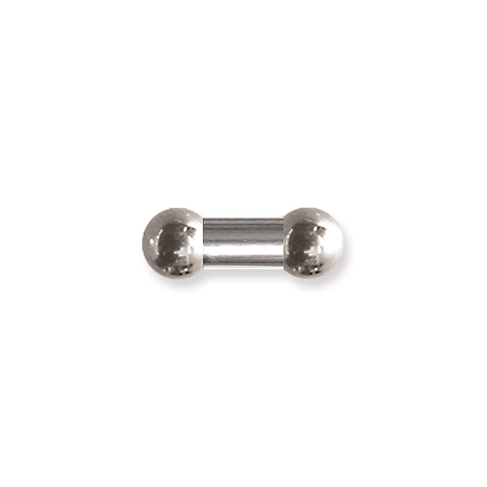 Int Thrd SGSS BB w 2 Stl Balls 00G (9.2mm) 1/2 (13mm) Long