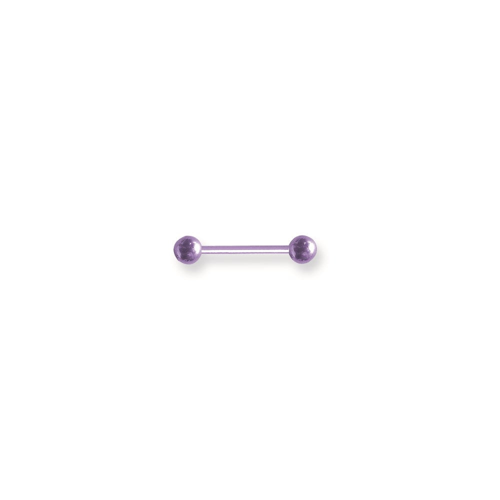 Solid Titanium BB 14G (1.6mm) 5/8 (15mm) Long w 5mm Titanium Balls Drea
