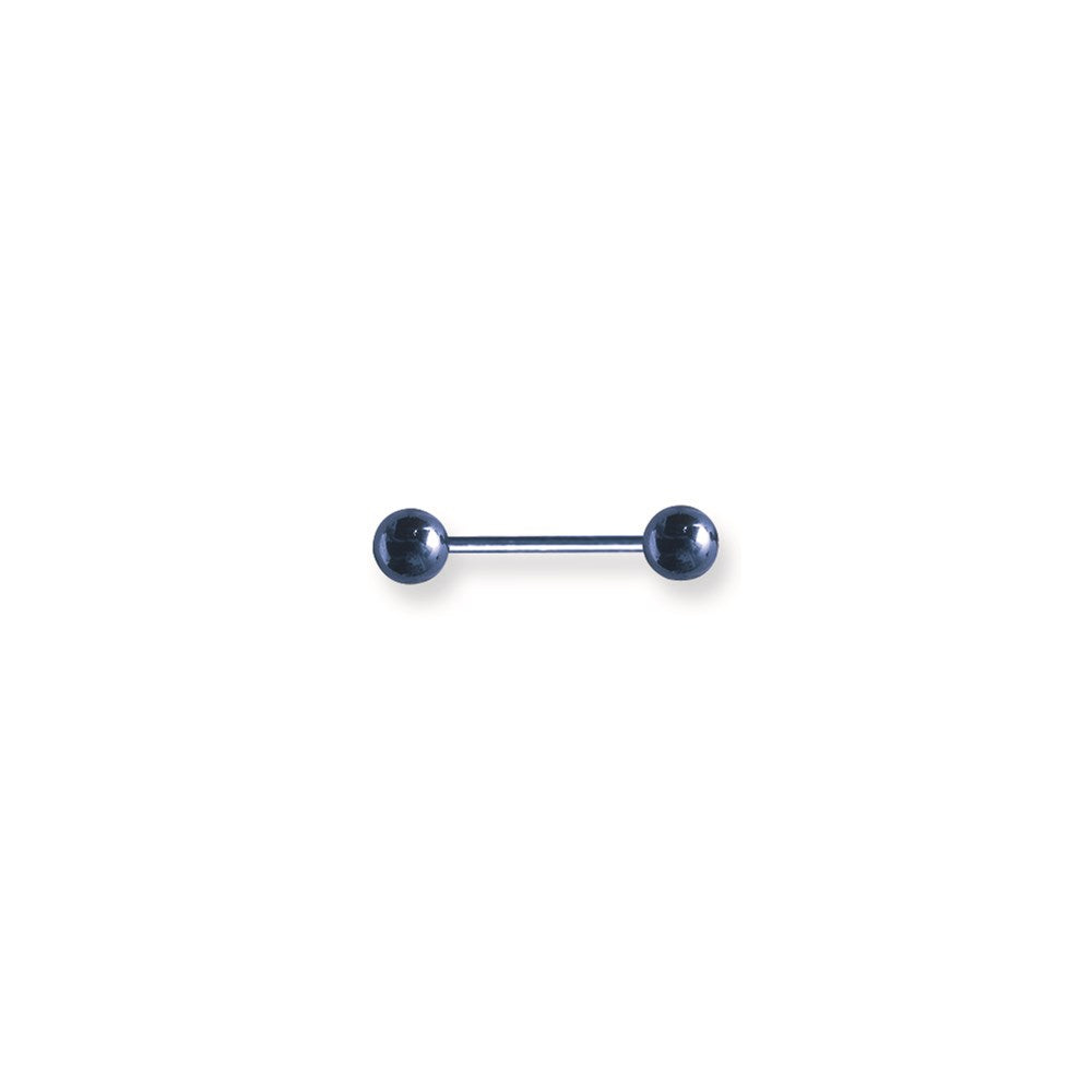 Plated SGSS BB 12G (2mm) 5/8 (15mm) Long w 6mm balls Cobalt Blue Titani