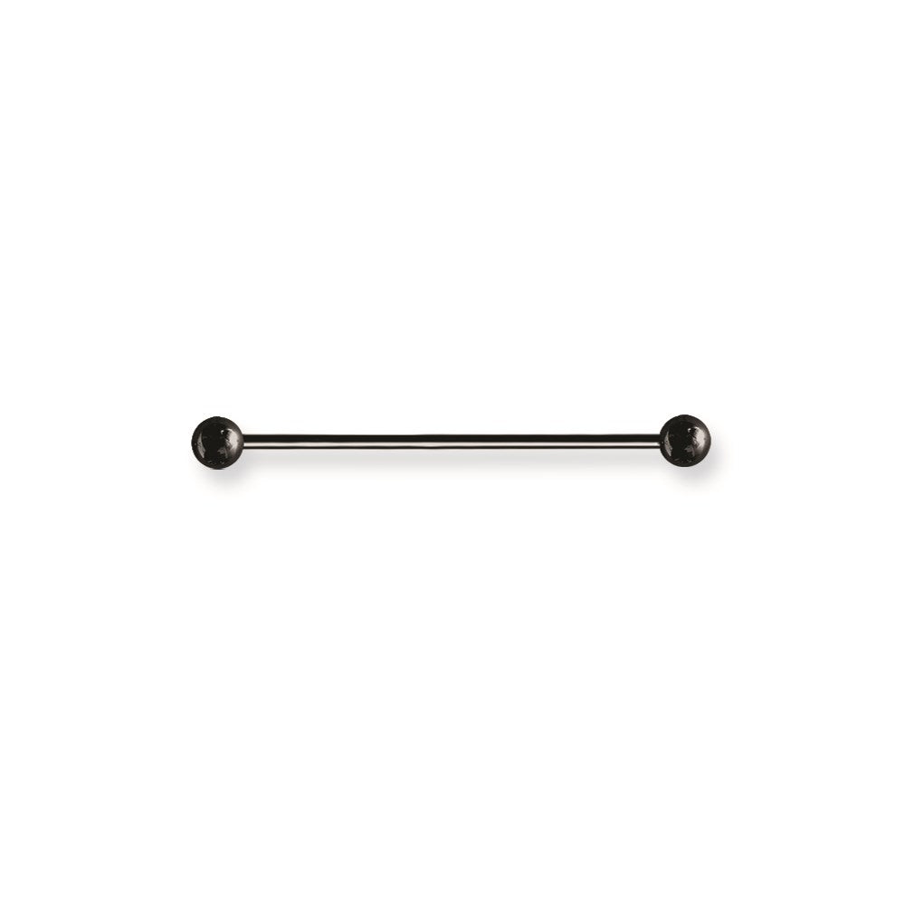 Plated SGSS BB 14G (1.6mm) 1.5 (39mm) Long Straight Plated BB w 5mm Bal