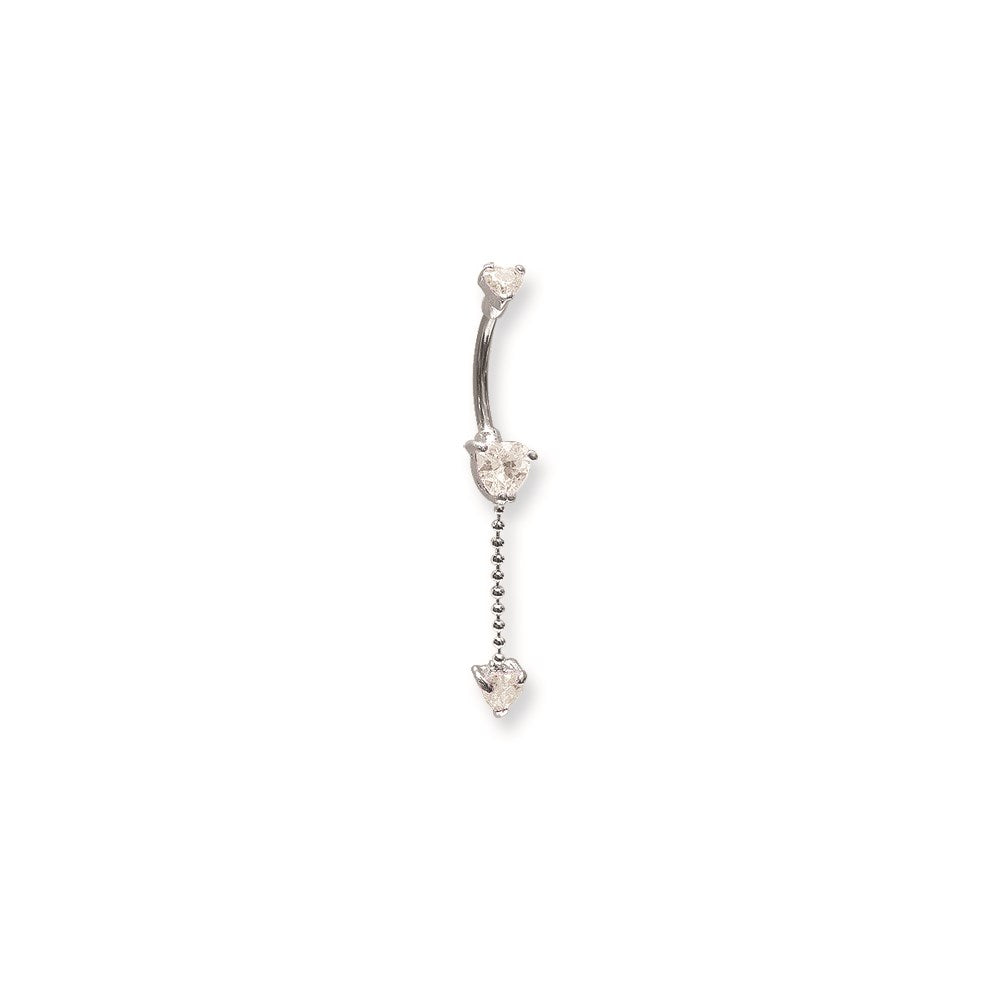 SGSS Curv BB w Matching Top Bottom & Dangle Charms 14G (1.6mm) 13/32 (1
