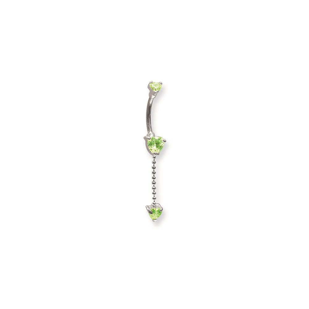 SGSS Curv BB w Matching Top Bottom & Dangle Charms 14G (1.6mm) 13/32 (1