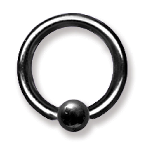 12G (2Mm) 3/8 (10Mm) Dia W 4Mm Ball Black (Zr-Ds11) 12G (2Mm) 3/8 (10