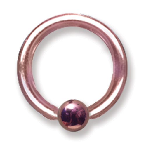 12G (2Mm) 3/8 (10Mm) Dia W 4Mm Ball Dark Pink Titanium 12G (2Mm) 3/8