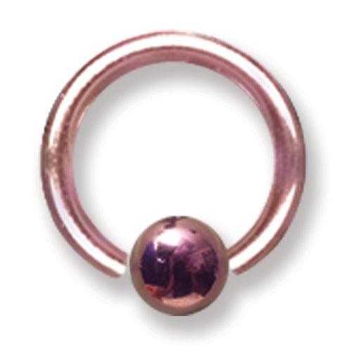 14G (1.6Mm) 5/16 (8Mm) Long W/ 4Mm Ball Dark Pink Titanium 14G (1.6Mm)