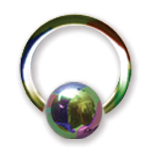16G (1.3Mm) 1/4 (6Mm) Dia W 4Mm Ball Rainbow (Zr-Ds09) 16G (1.3Mm) 1/4