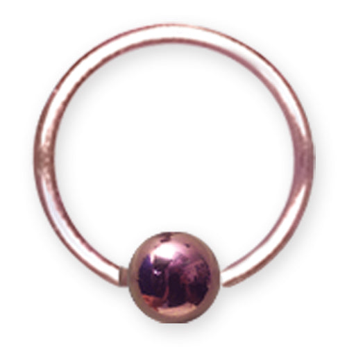 18G (1Mm) 3/8 (10Mm) Dia W 4Mm Ball Dark Pink Titanium 18G (1Mm) 3/8