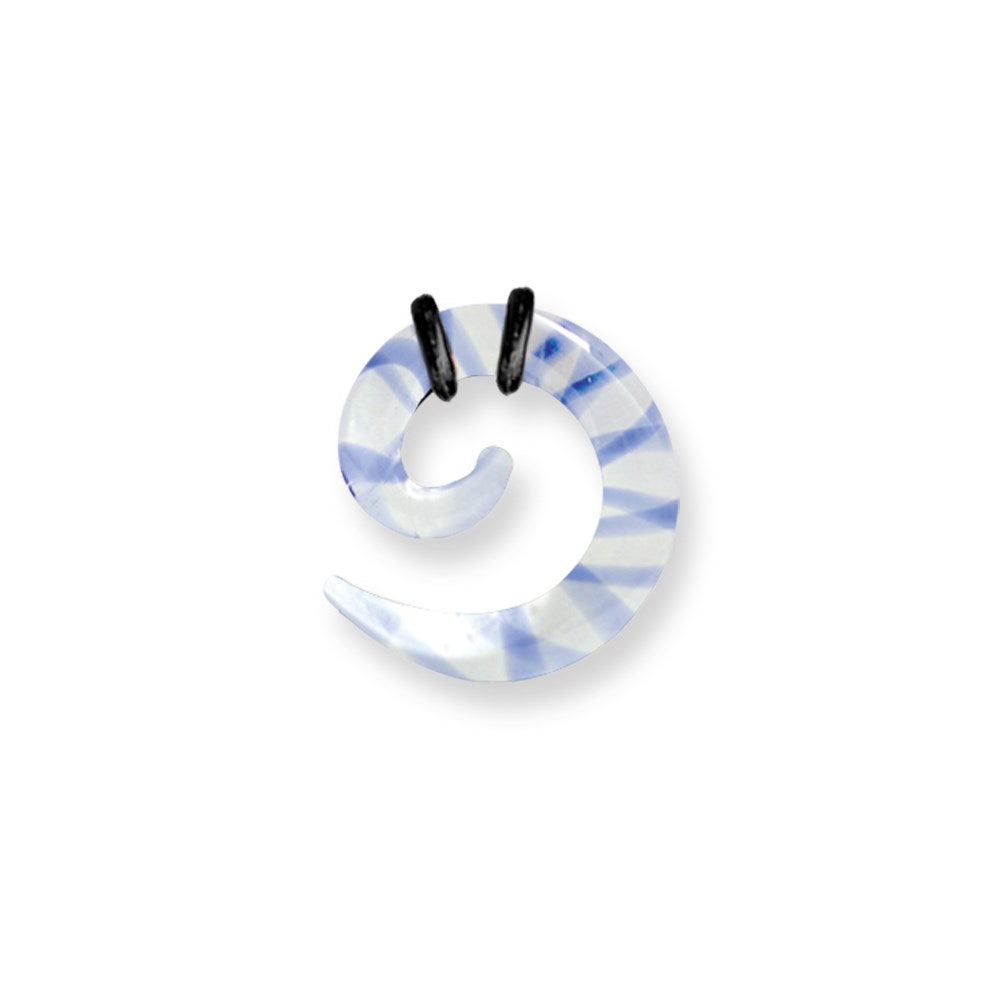 Pyrex Glass Spirals Ribbon Colors 8G (3.2mm) 1/2 (13mm) Dia w 2 black o