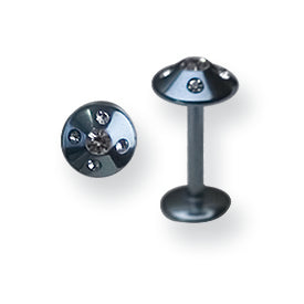 316L Srg Gr Sstl 16G 5/16In.5Mm 5-Clr Czs Aqua Cone Labret