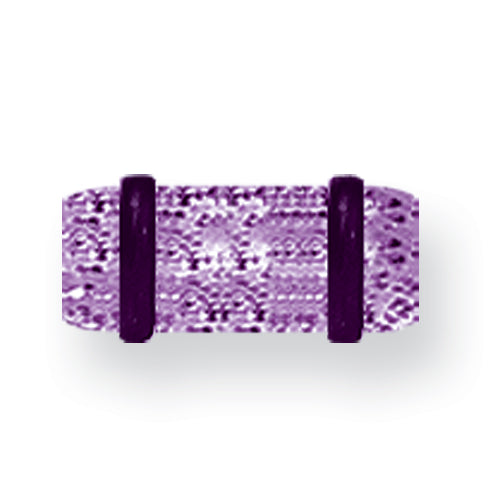 Acrylic Uv Sensitive Heavy Glitter Plug W 2 Rubber O-Rings 4G (5.2Mm) 1/2